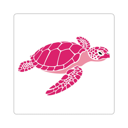 Vibrant Sea Turtle Kiss-Cut Stickers - Eco-Friendly Décor for Nature Lovers
