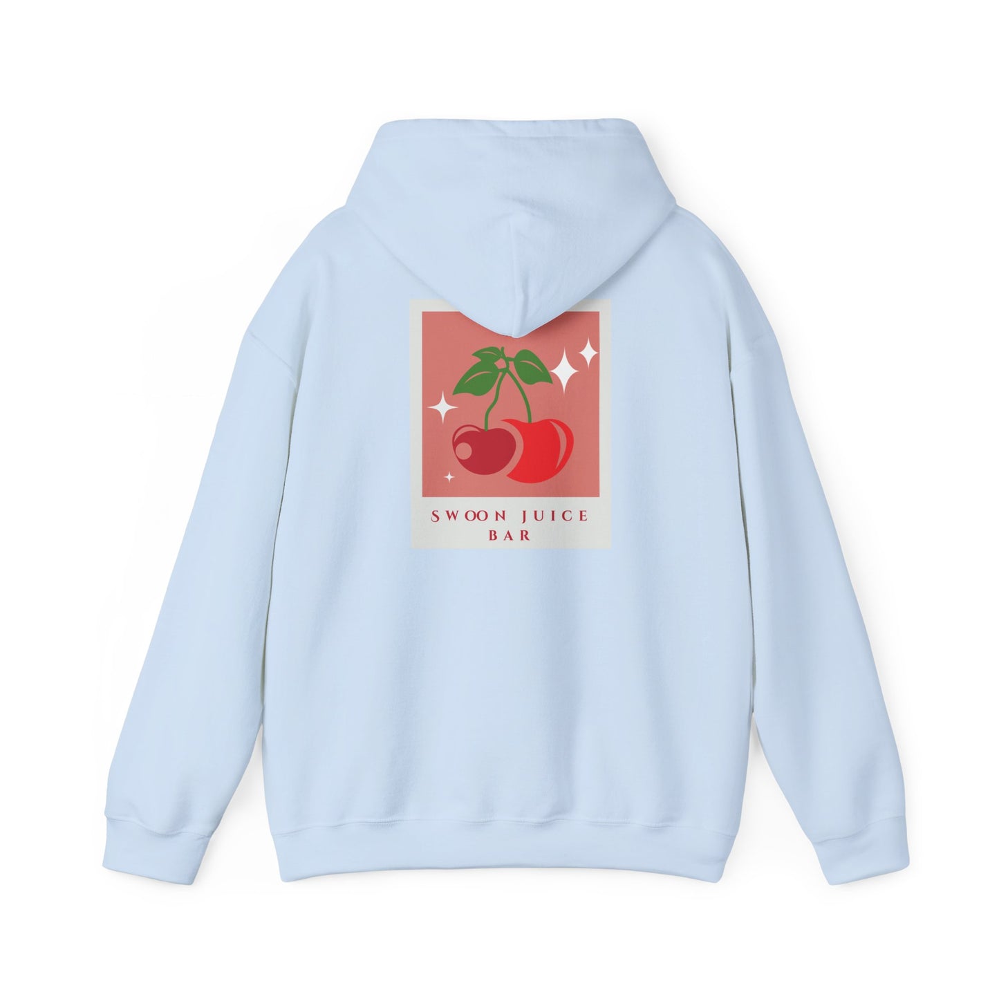 Swoon Juice Bar Hoodie – Cozy Unisex Heavy Blend™ with Cherry Design