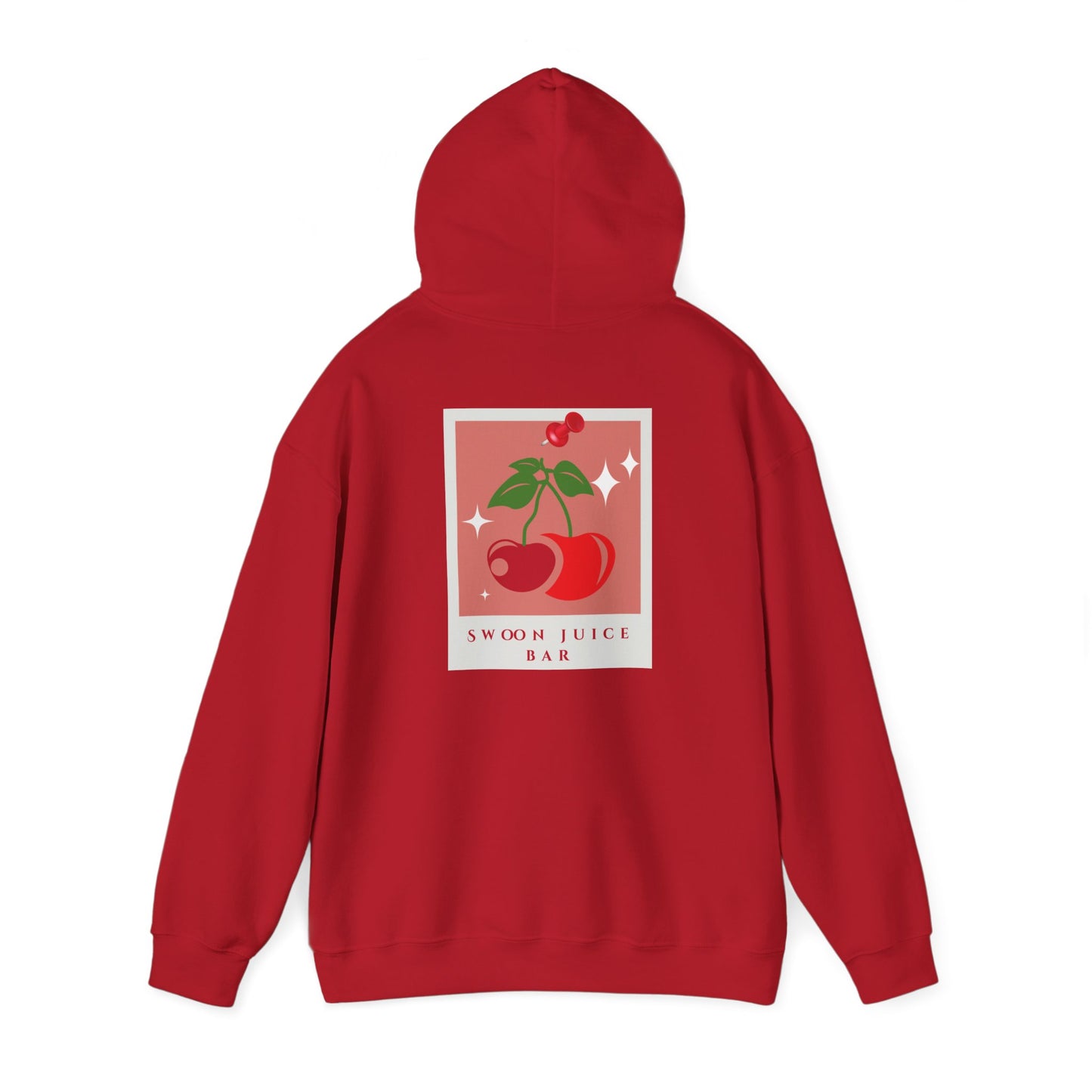 Swoon Juice Bar Hoodie – Cozy Unisex Heavy Blend™ with Cherry Design