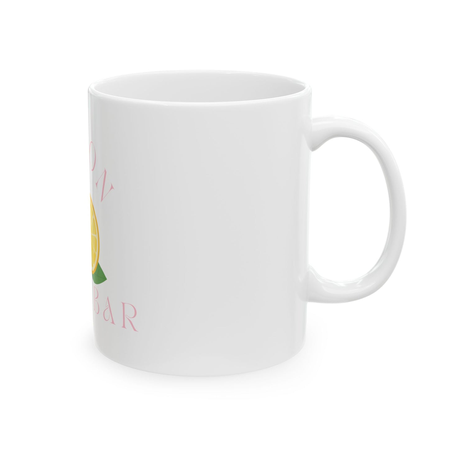 Swoon Juice Bar Ceramic Mug - Fun Lemon Design for Refreshing Sips