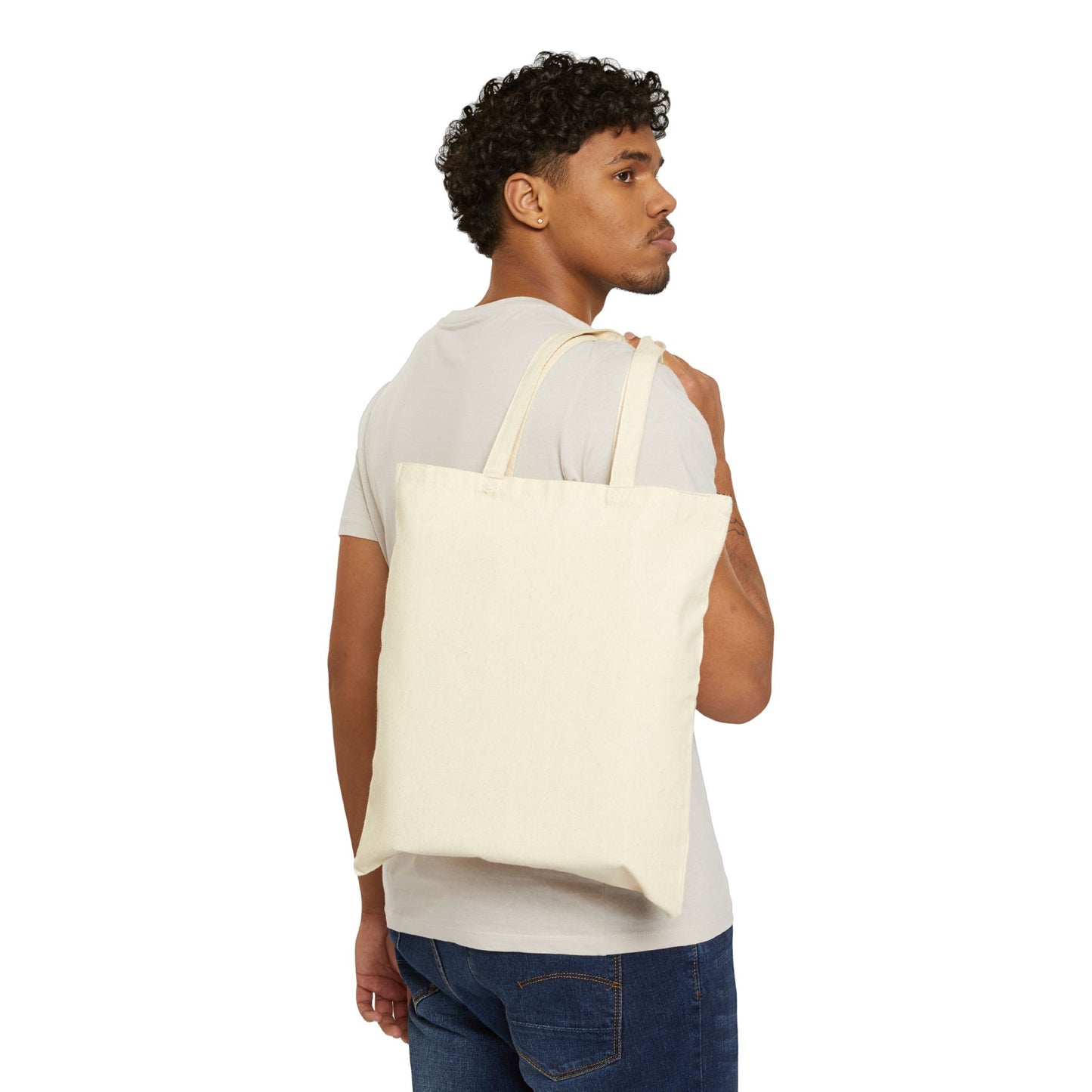 Sunhoney Floral Cotton Canvas Tote Bag - Eco-Friendly Shopping & Beach Carryall
